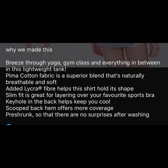 Ivivva Lululemon Happy Livin tank size 8 grey cotton tanks - Picture 4 of 8